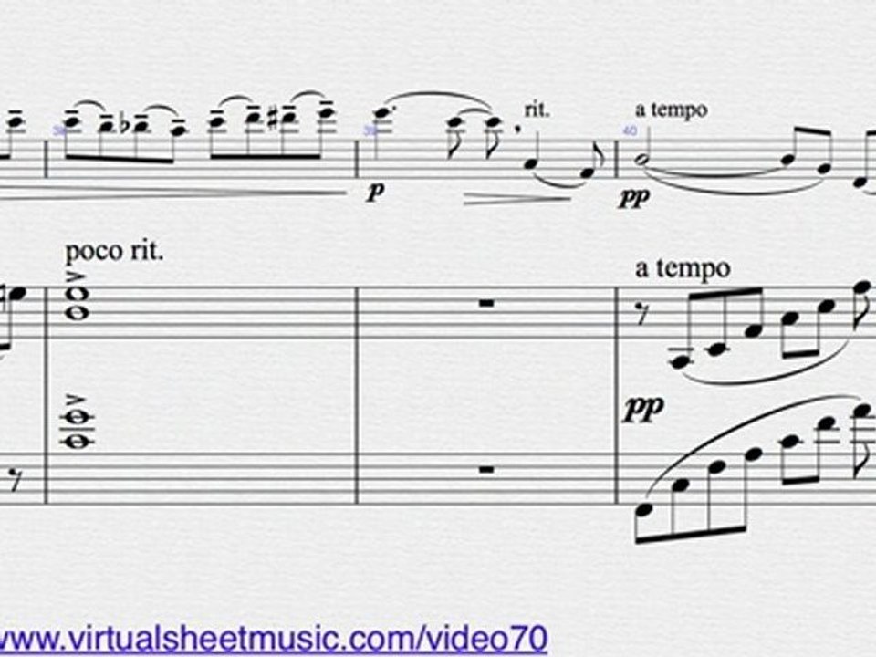 Jules Massenet's, Meditation from Thais clarinet and piano sheet music - Video Score