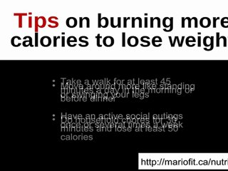 How to burn more calories to lose weight?