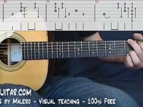 Tab Wish You Were Here - Cours Malero-Guitare.fr