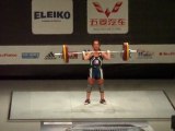 Weightlifting World Championships Paris 2011 - W58kg - Amanda SANDOVAL - Clean and Jerk 1 - 105kg