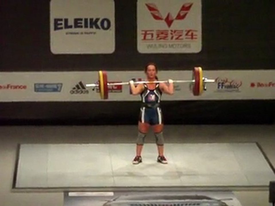 Weightlifting World Championships Paris 2011 - W58kg - Amanda SANDOVAL - Clean and Jerk 1 - 105kg