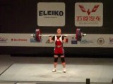 Weightlifting World Championships Paris 2011 - W58kg - Mikiko ANDOH - Clean and Jerk 3 - 117kg