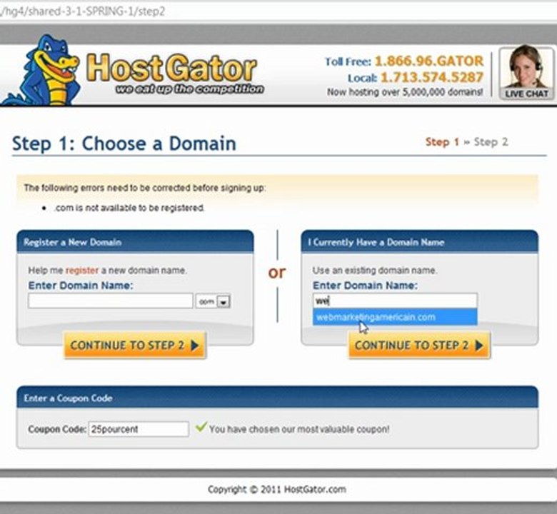 Inscrivez-vous chez Hostgator pour Cpanel et Recevez une remise de 25%