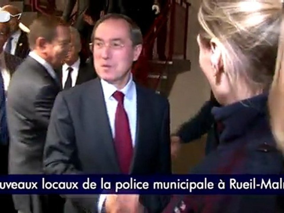 Déplacement de Claude Guéant à Rueil-Malmaison
