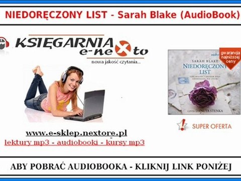 SARAH BLAKE - NIedoręczony List - Książka Audio Mp3 (AudioBook) - Danuta Stenka