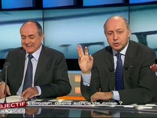 OBJECTIF ELYSEE  "L'Europe, quelle sortie de crise?" avec Laurent Fabius_extrait02