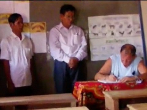 Inauguration de l'école de DRC à Kompong Prasat au Cambodge