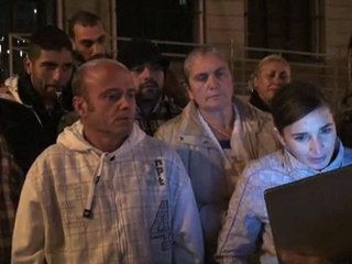 Protesta por derribos en poblado gitano Puerta de Hierro