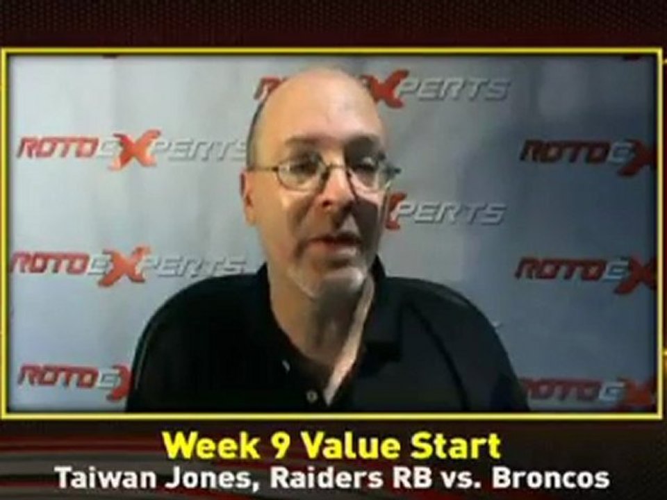 RotoExperts: Week 9 Value Starts