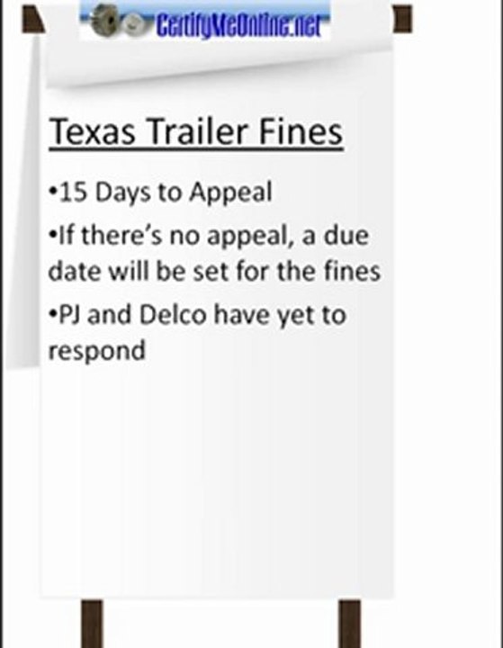 Texas Trailer Companies Fined