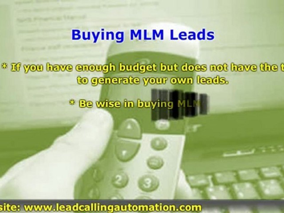 Phone Prospecting through MLM Lead Generation