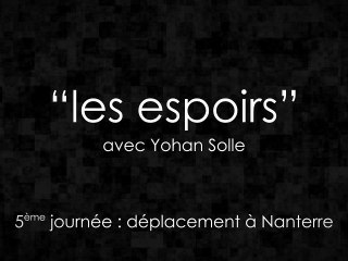 Les Espoirs à Nanterre avec Yohan Solle