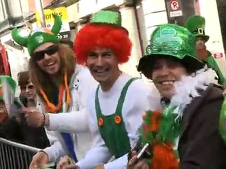 The Smurfs At The St Patricks Day Parade