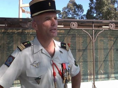 Inauguration du Mémorial des légionnaires parachutistes du 2e REP