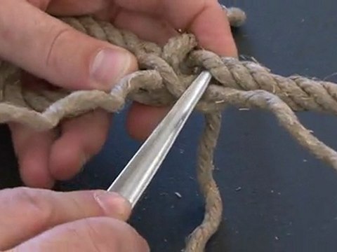 Les noeuds marins de la Corderie Royale de Rochefort...n°2 L'épissure