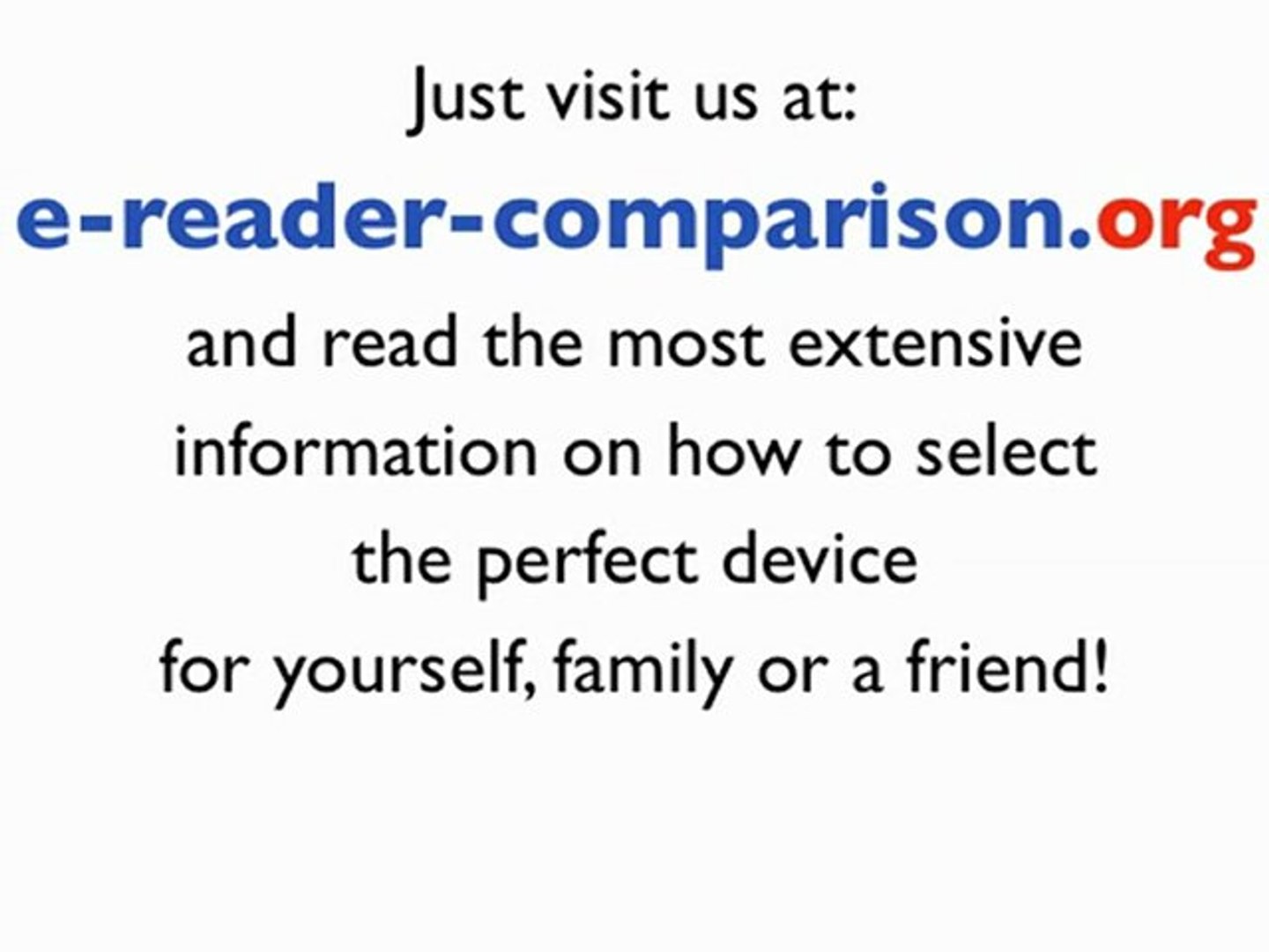 eReader Comparison