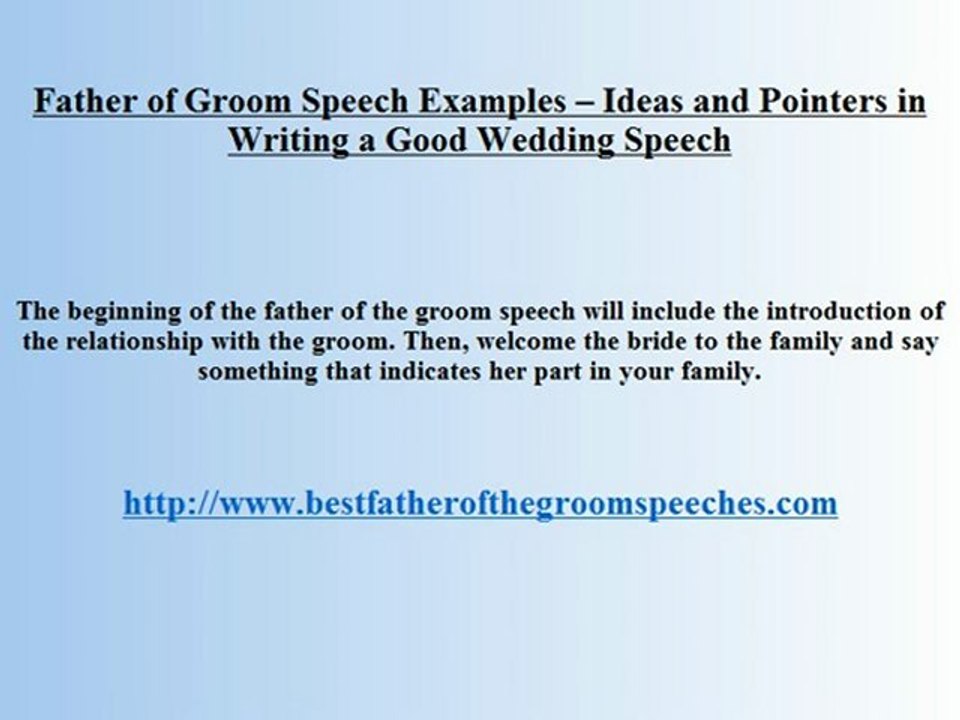 Father of the Groom Toasts - Constructing an impressive Speech with All of These Guidelines