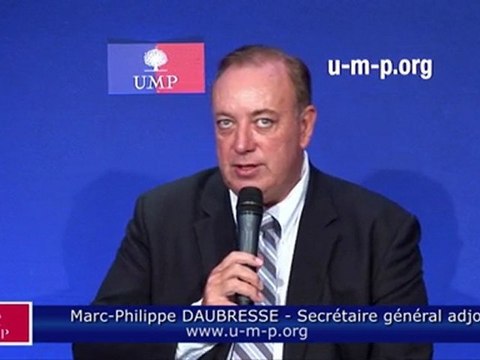 UMP - Conventions UMP : la crise nous a fait inverser nos priorités