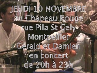 chapeau rouge 10 Novembre 2011 Gerald et Damien