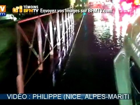 Intempéries : images des témoins BFMTV