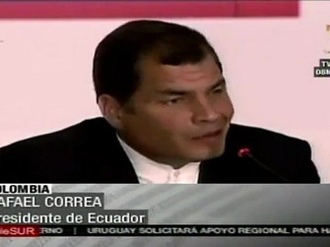 Rafael Correa: UNASUR está dispuesta al diálogo democrático