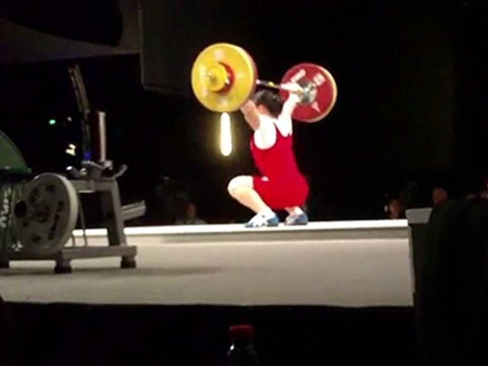 Weightlifting World Championships Paris 2011 - W63kg - Hyon Suk PAK - Snatch 3 - 108kg