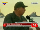 Más de 1.500 efectivos de la Armada participan en maniobras militares en La Orchila