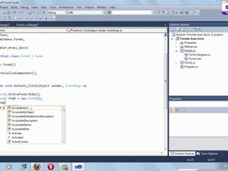 C# formlar Arası Geçiş