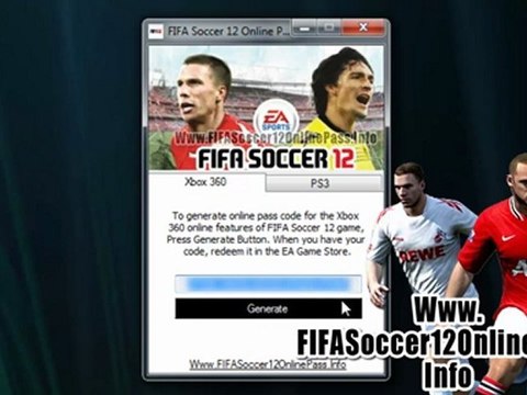 Free Online Pass Code For FIFA Soccer 12 Game - Tutorial