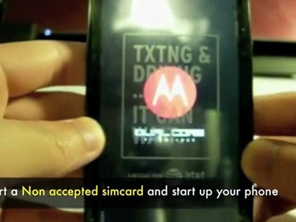 UNLOCK MOTOROLA ATRIX 2 MB865 - How to Unlock At&t ...