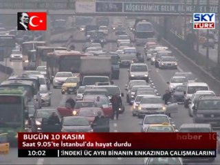 Saat 9.05'te Tüm Yurtta Hayat Durdu