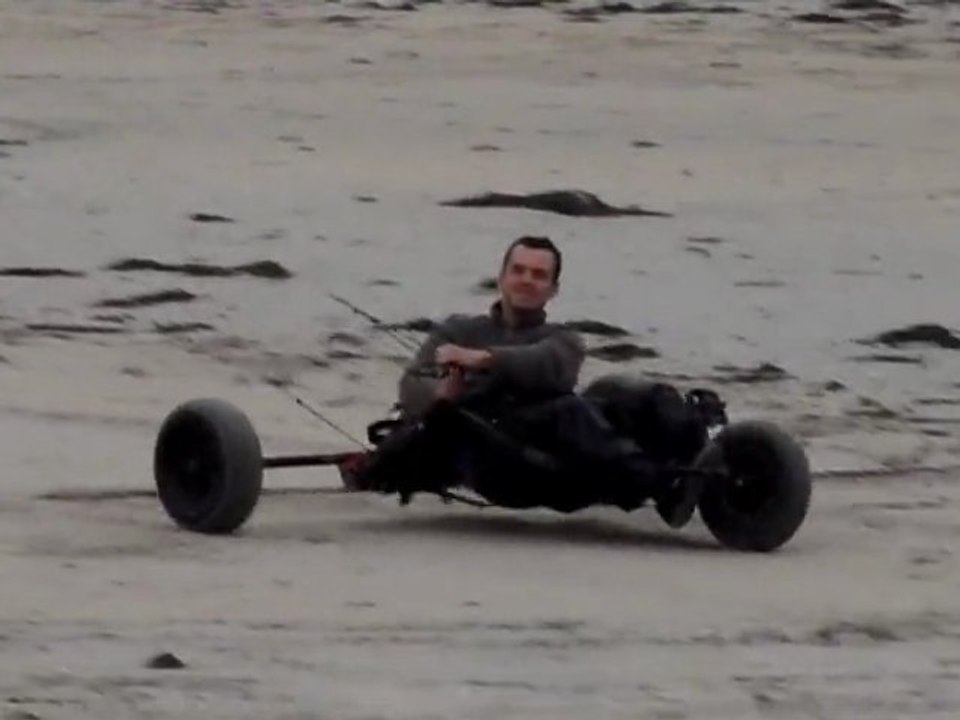 kite buggy dans la Manche 09-2011 Partie 1