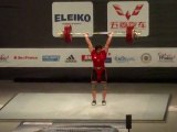 Weightlifting World Championships Paris 2011 - W63kgA - World Champion at Snatch and Total Svetlana TSARUKAEVA - Clean & Jerk 3  - 138kg