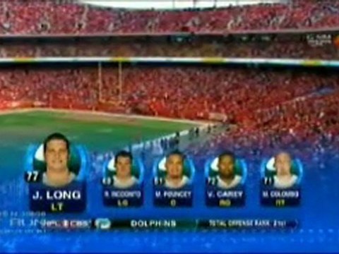 NFL REGULAR SEASON 2011-12 Week 9 - MIAMI DOLPHINS @ KANSAS CITY CHIEFS FIRST AIR (Q1) 2011-11-08-17h00m