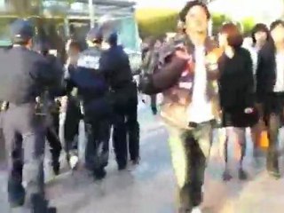 火病で暴れた在日チョン公が可哀そうに洗脳被害で・・・