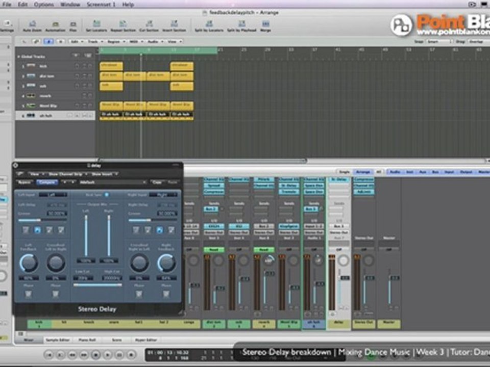 Logic Mixing Tutorial - Build Ups with Stereo Delay