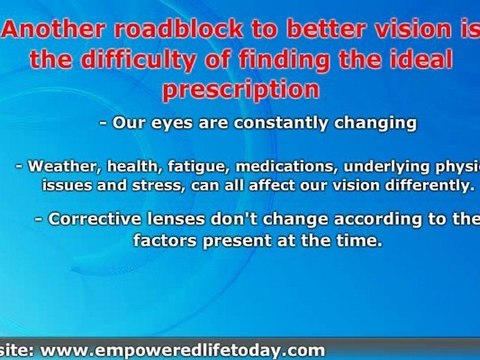 Improve Your Eyesight And Vision Naturally - Better Vision Without Surgery or Glasses!