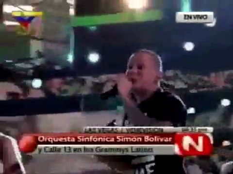La Orquesta Sinfónica Simón Bolívar brilló junto a Calle 13 en los Grammy Latinos