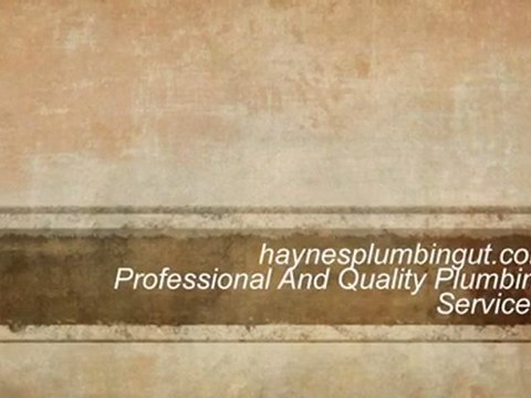 Weber County water repair & replacement; Davis County plumbing repairs