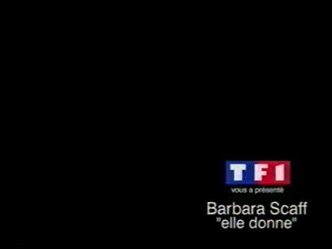 Bande Annonce Promotionne Barbara Scaff - Elle donne Decembre 1998 TF1