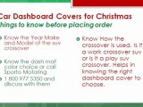 Suv Crossover dash covers | dash mats for Christmas