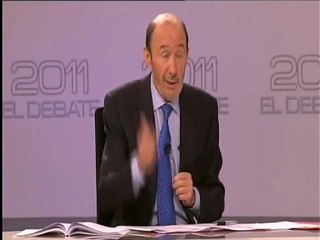 Rubalcaba y Rajoy defienden sus propuestas en el debate 2011 parte 02