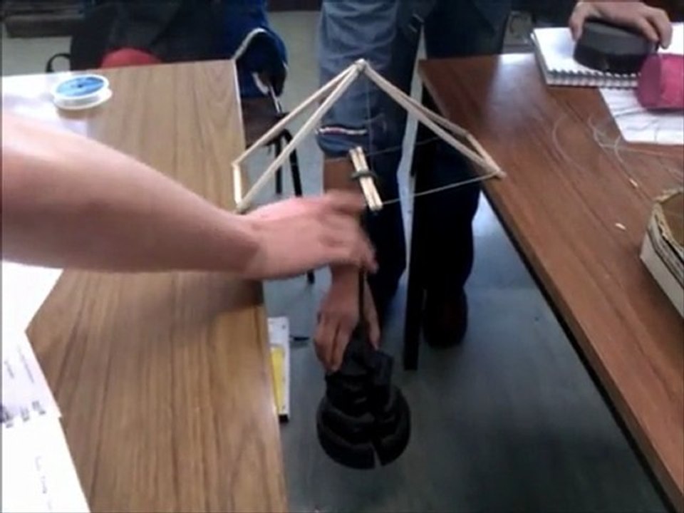 Model Bridge Failure Test
