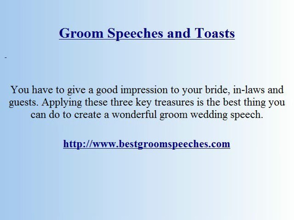 A List of Groom Speech Examples – Things to Learn
