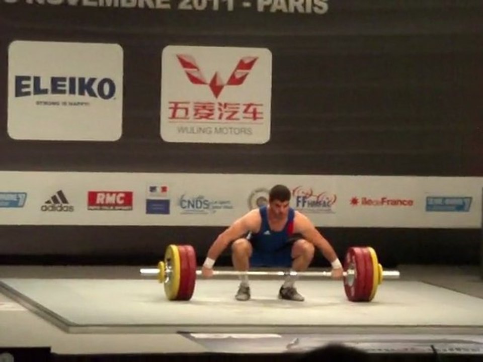 Weightlifting World Championships Paris 2011 - M85kgC- Giovanni BARDIS - Snatch 2-158kg
