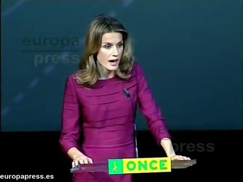 Doña Letizia ensalza la brillante labor de la ONCE
