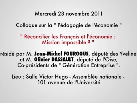 Colloque sur la Pédagogie de l'économie (teaser)