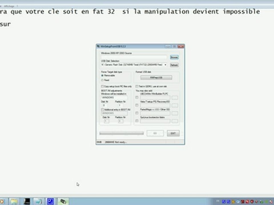 [TUTO] Installation cle usb Xp Bootable