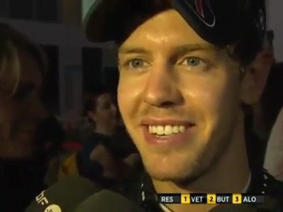 India 2011 - Vettel after race