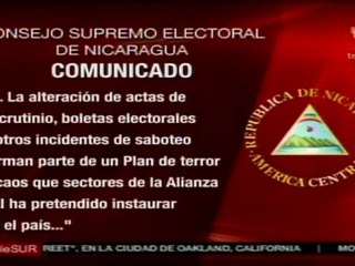 Denuncian boicot contra elecciones: Nicaragua